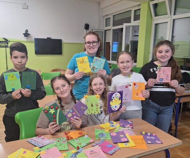 Razmjena čestitaka za Uskrs s učenicima iz Europe